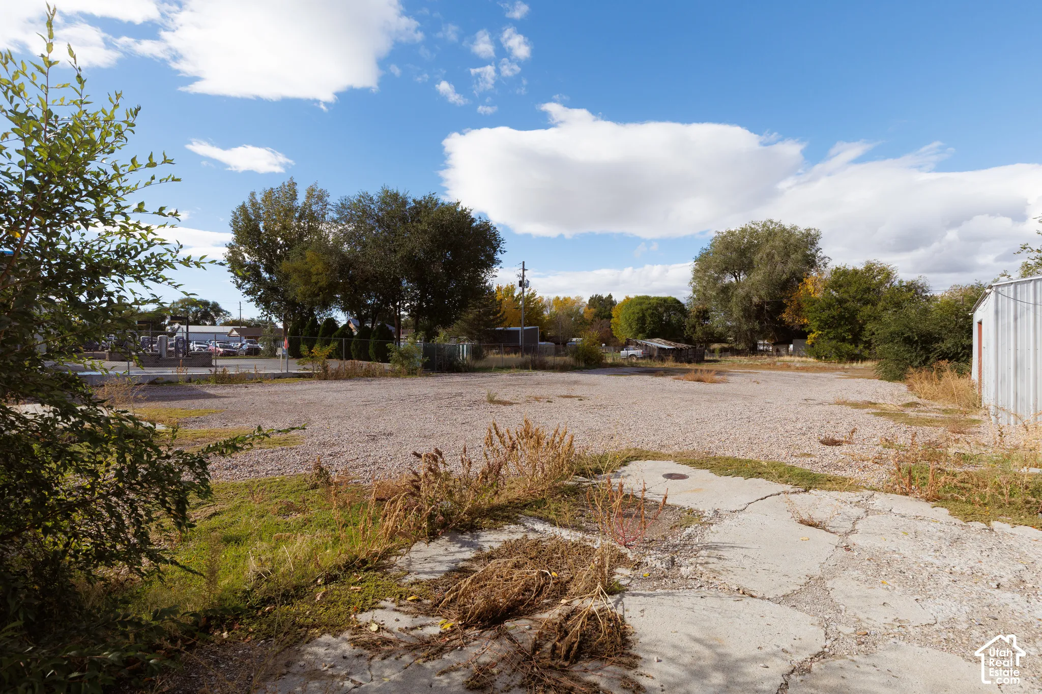 back lot facing west