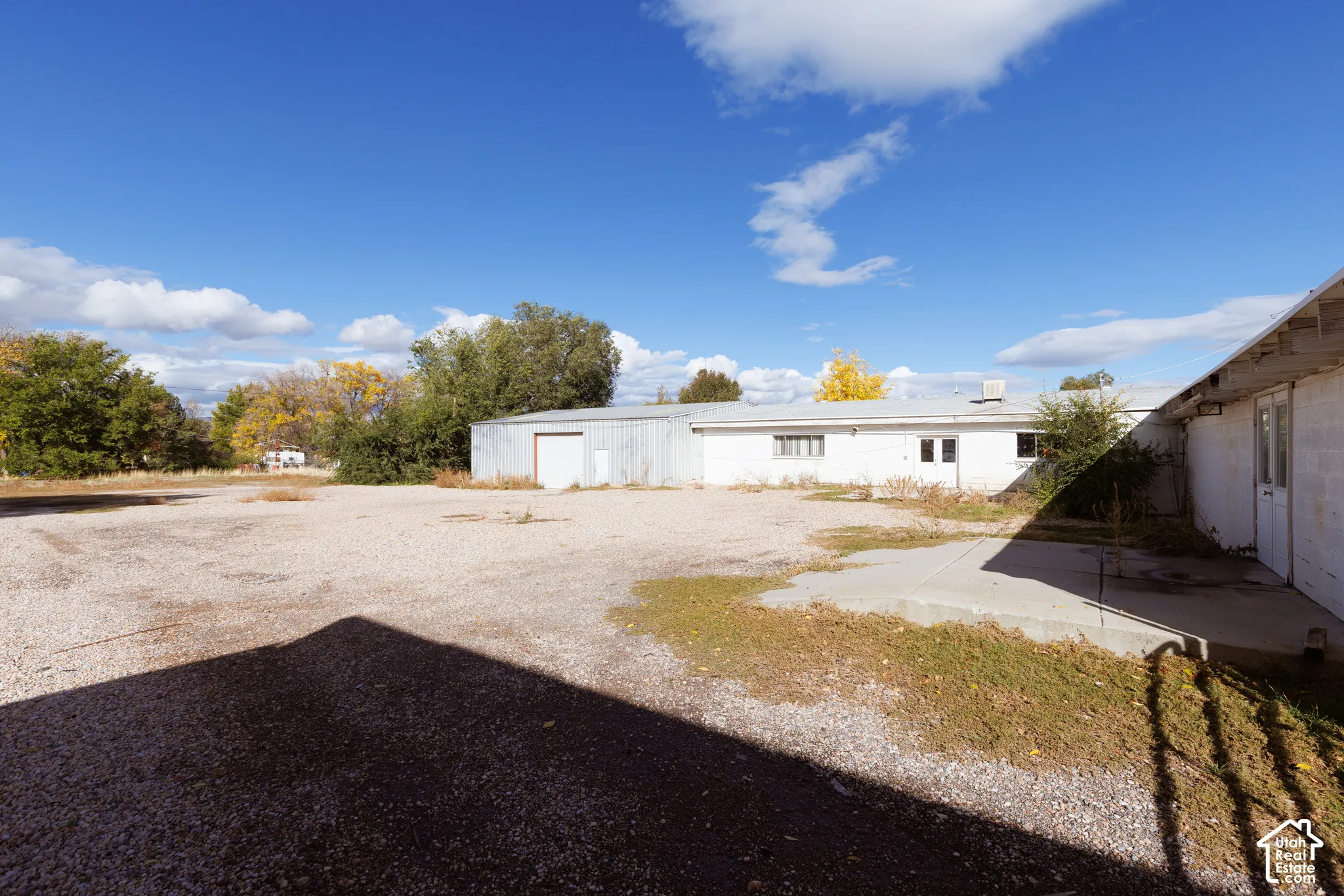 Back of lot facing north