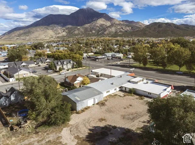 Aerial perspective of the property facing north east