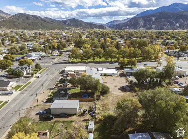 Aerial perspective of a property facing east