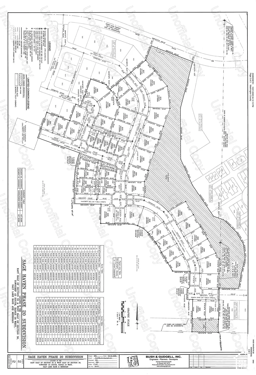Subdivision Plat Map. Delineating the boundary lines and parcel dimensions of the property