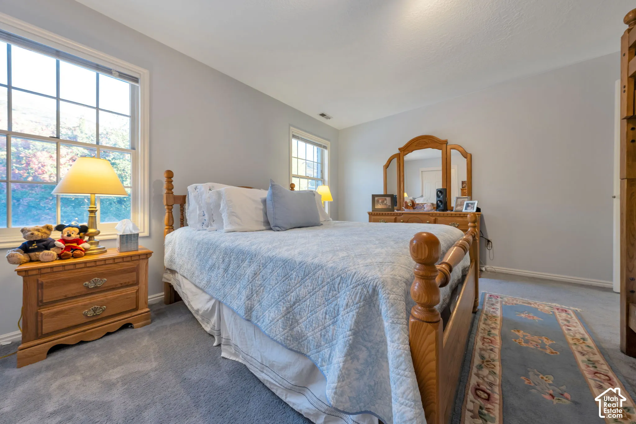 One of 5 huge bedrooms.  This room has two closets and large windows.