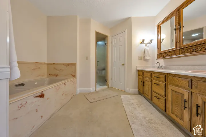 Primary Bath with separate water closet.