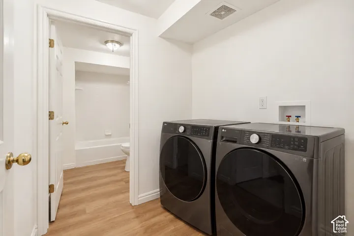 Laundry located in basement
