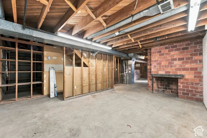 Brick MCM Fireplace