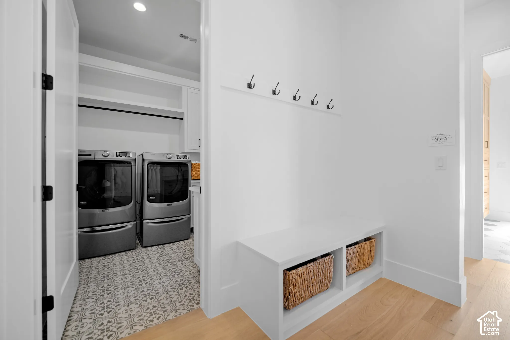 Mudroom and laundry room