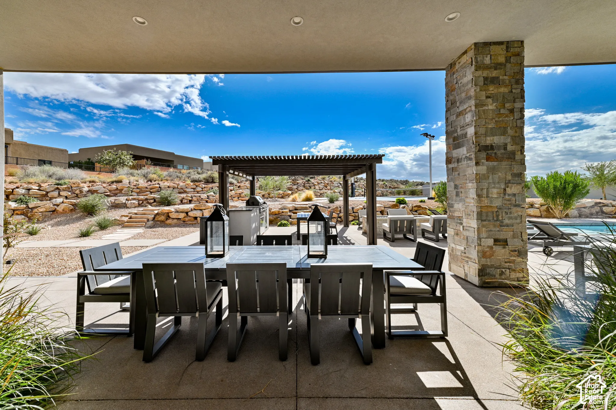 Covered outdoor dining