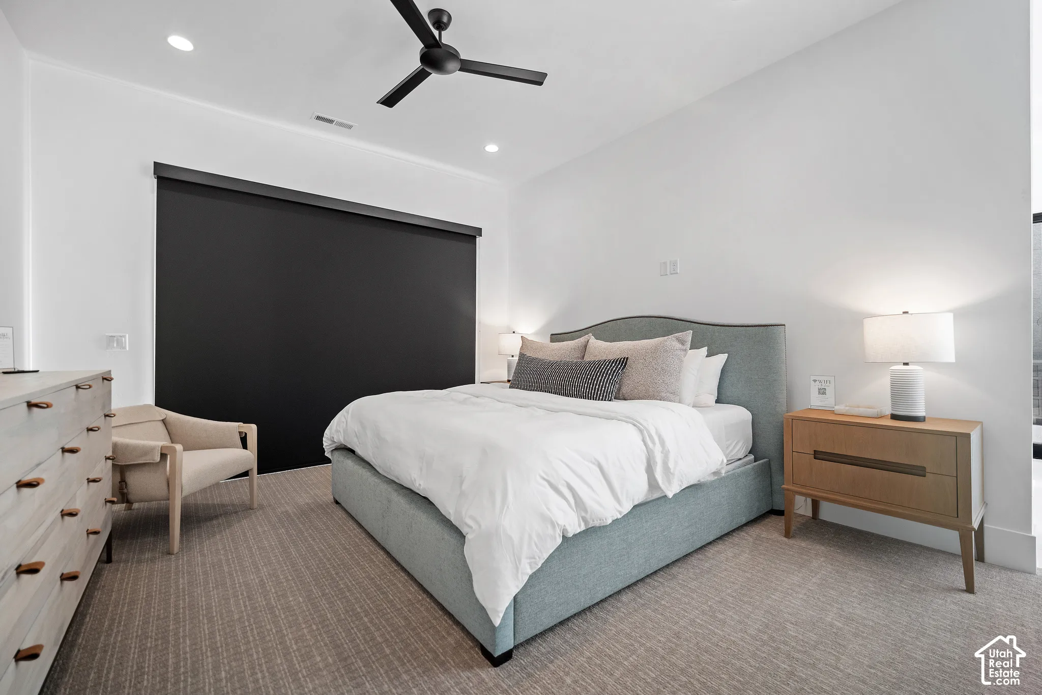 Second primary suite with blackout shades