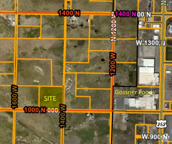 Property Plat Map. Highlighting the geographic boundaries and coordinate positioning of the property
