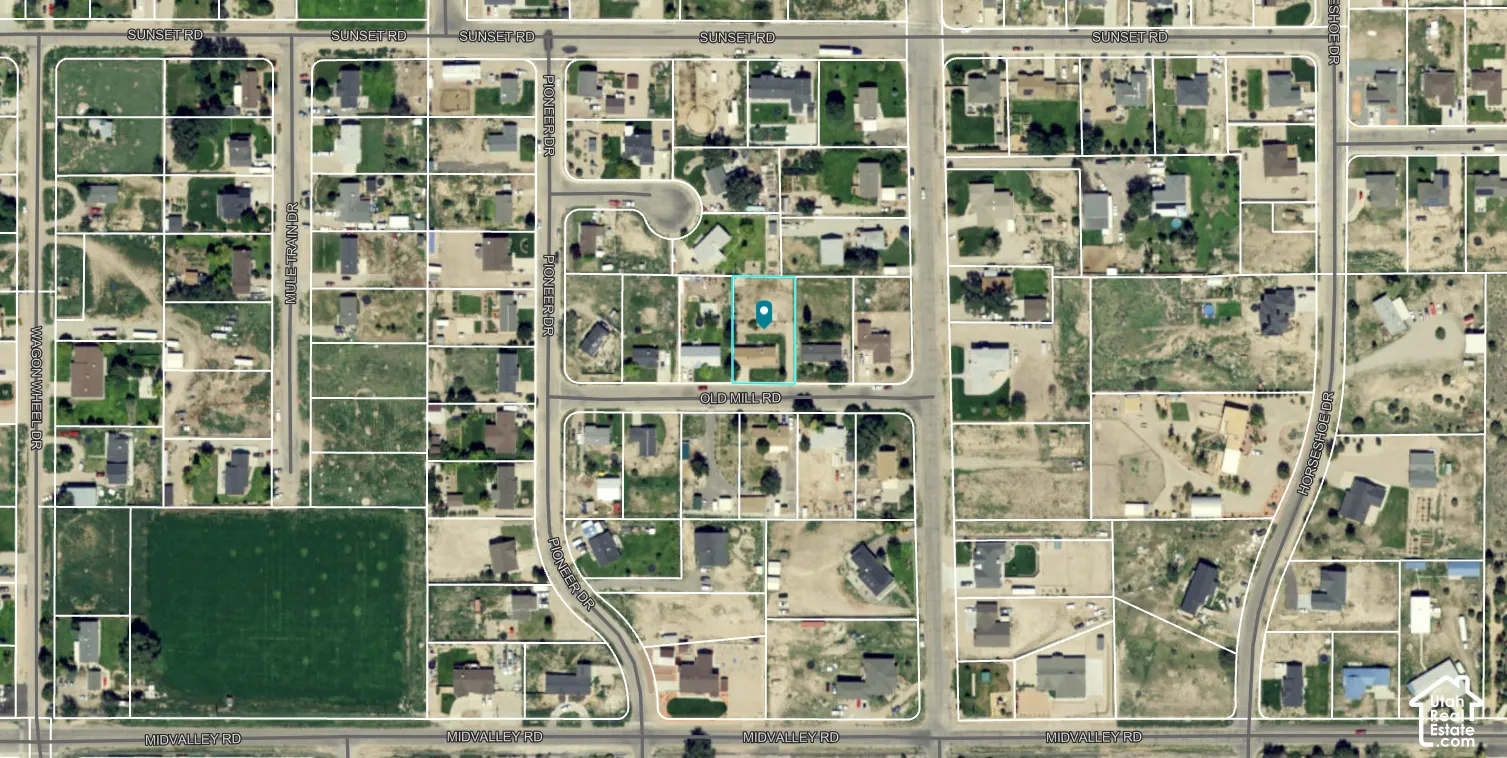 Aerial Survey Map. Identifying the location and boundaries of the property