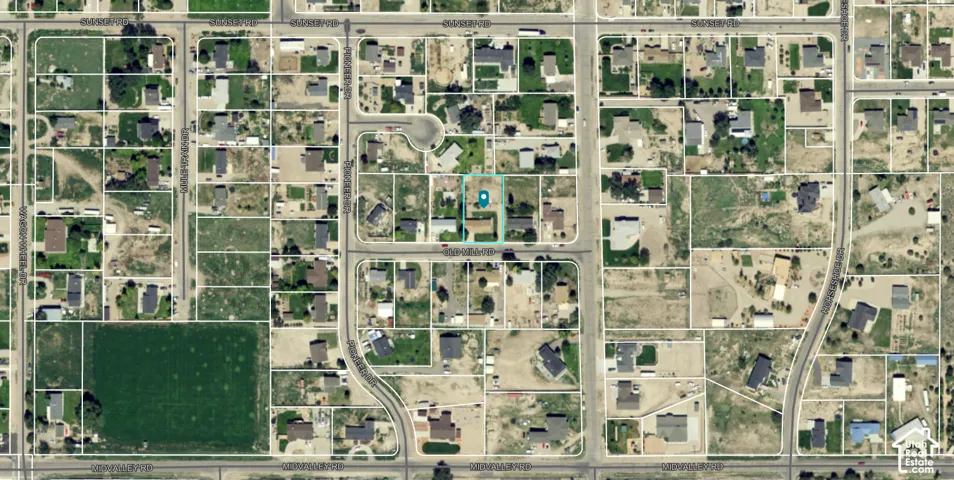 Aerial Survey Map. Identifying the location and boundaries of the property