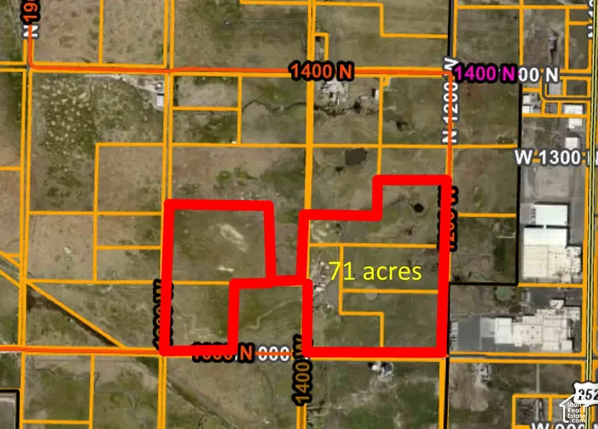 Aerial Survey Map. Identifying the recorded boundaries and total area of the property