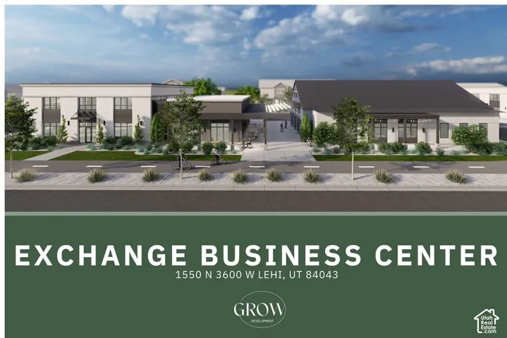 Property Marketing Material. Architectural rendering of the property and its exterior structures