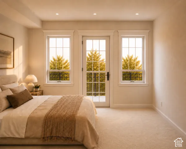 Primary suite with private deck