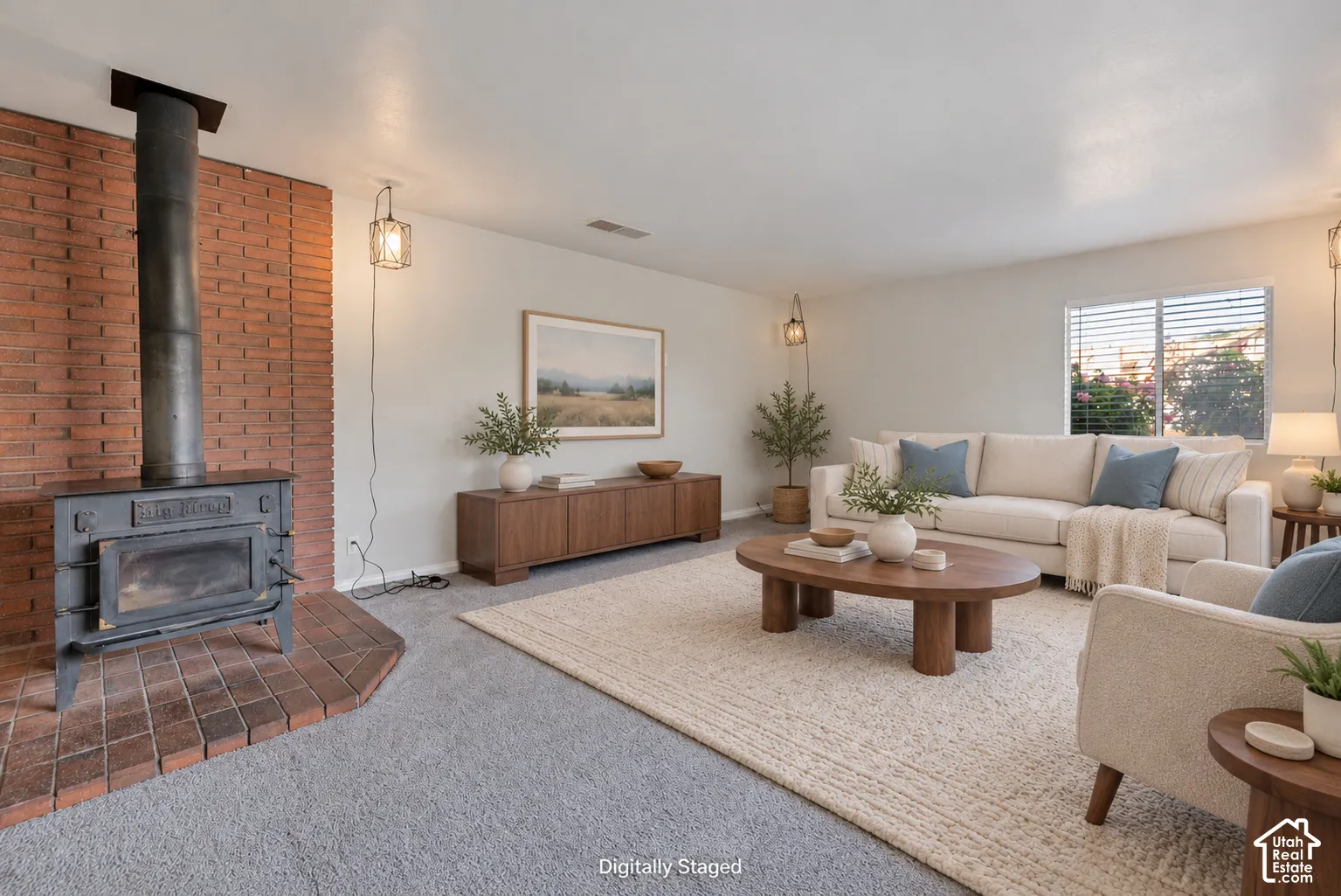 AI Staged Living Room
