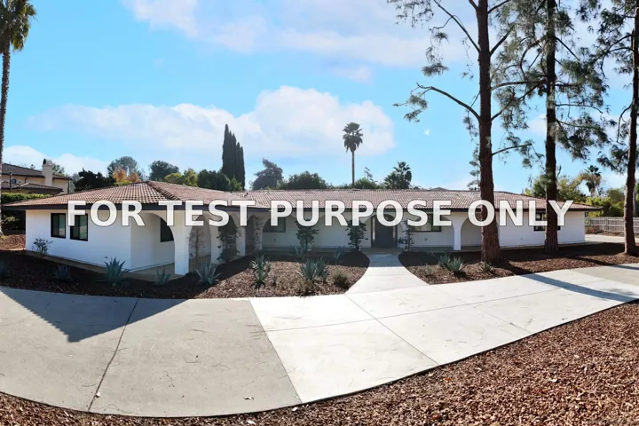 Demo/Test Data 12821 Avenida La Valencia, Poway, Ca 92064