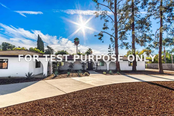 Demo/Test Data 12821 Avenida La Valencia, Poway, Ca 92064