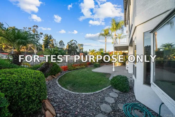 Demo/Test Data 12118 Ferncrest Place, San Diego, Ca 92128