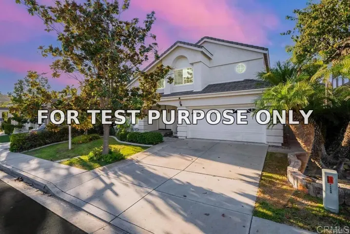 Demo/Test Data 12118 Ferncrest Place, San Diego, Ca 92128