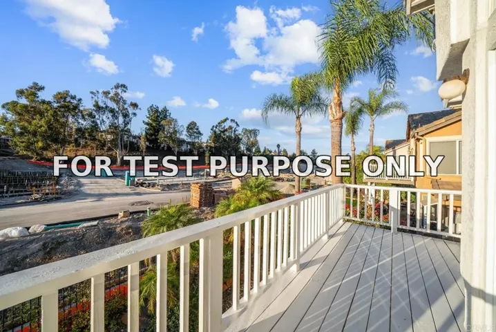 Demo/Test Data 12118 Ferncrest Place, San Diego, Ca 92128