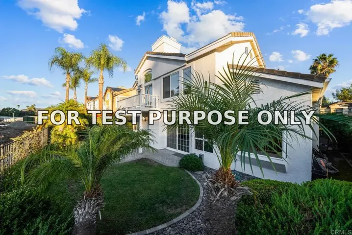 Demo/Test Data 12118 Ferncrest Place, San Diego, Ca 92128