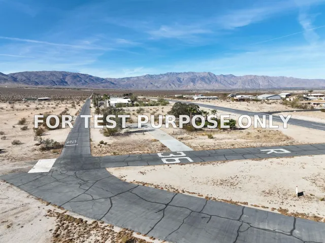 Demo/Test Data 2772 Stinson Rd Unit 20 And 21, Borrego Springs, Ca 92004