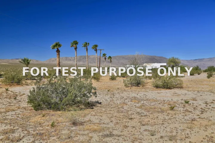 Demo/Test Data 2772 Stinson Rd Unit 20 And 21, Borrego Springs, Ca 92004