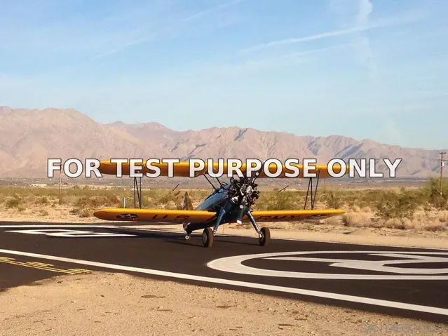 Demo/Test Data 2772 Stinson Rd Unit 20 And 21, Borrego Springs, Ca 92004