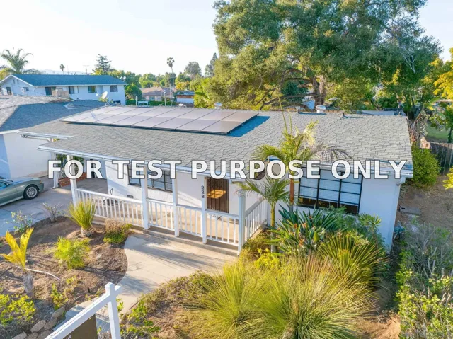Demo/Test Data 228 E 15th Ave, Escondido, Ca 92025