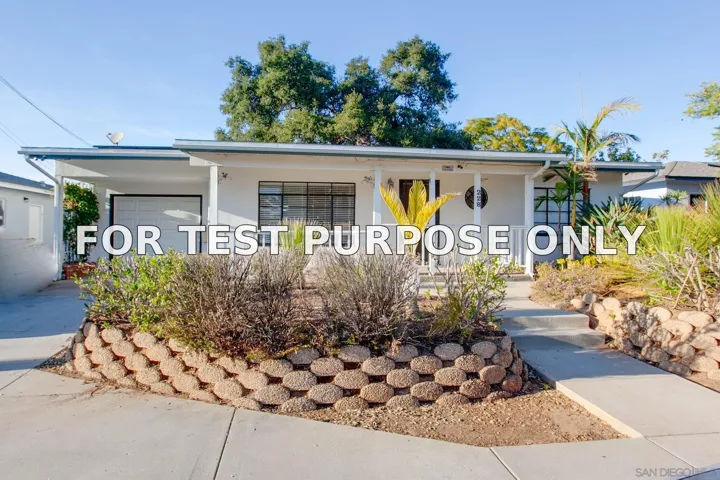 Demo/Test Data 228 E 15th Ave, Escondido, Ca 92025