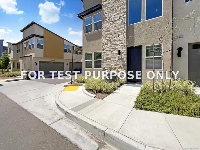 Demo/Test Data 10411 Walden Way, San Diego, Ca 92126