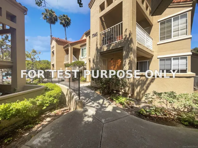 Demo/Test Data 7365 Calle Cristobal Unit 197, San Diego, Ca 92126