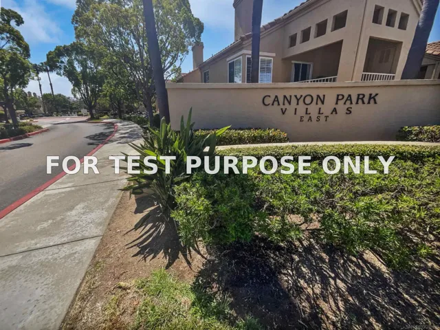 Demo/Test Data 7365 Calle Cristobal Unit 197, San Diego, Ca 92126