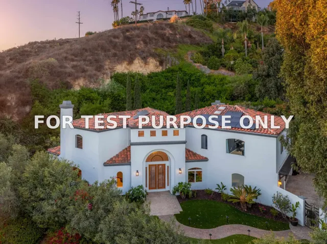 Demo/Test Data 14710 Via Del Canon, Del Mar, Ca 92014