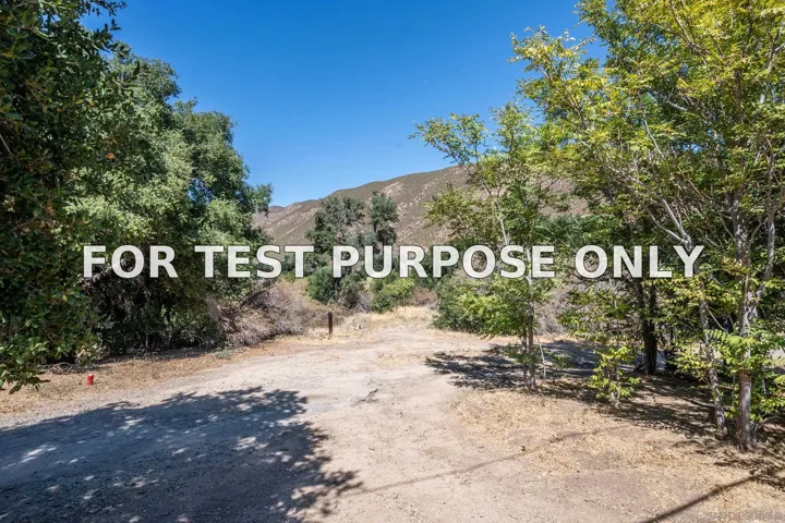 Demo/Test Data 36342 Highway 78 Space 17, Julian, Ca 92036