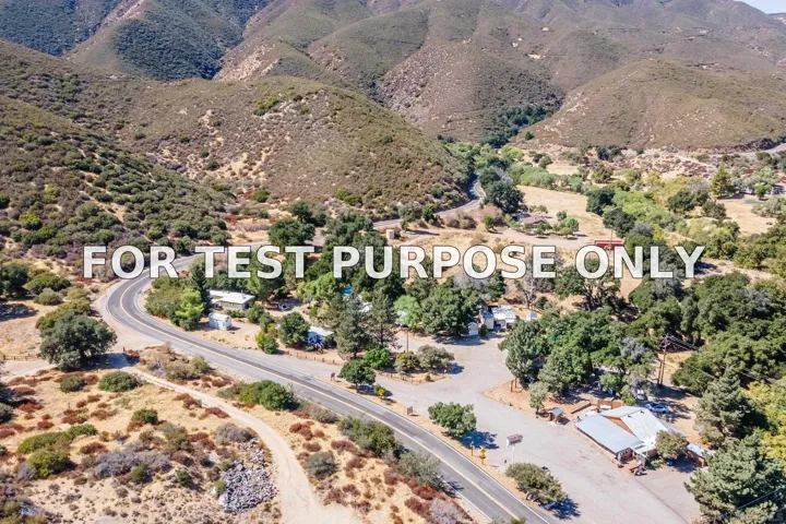 Demo/Test Data 36342 Highway 78 Space 17, Julian, Ca 92036
