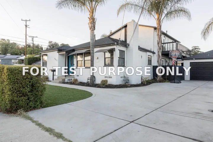 Demo/Test Data 8610 Hayes Street, La Mesa, Ca 91942