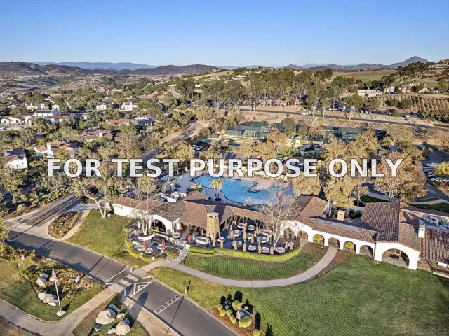 Demo/Test Data 8114 Sendero De La Pradera, San Diego, Ca 92127