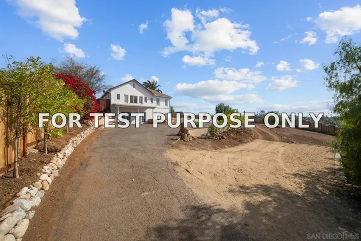 Demo/Test Data 1015 Anza Ave, Vista, Ca 92084