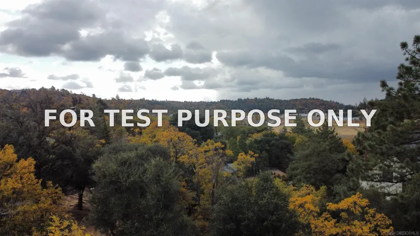 Demo/Test Data 000 Whispering Pines Drive Unit 186, Julian, Ca 92036