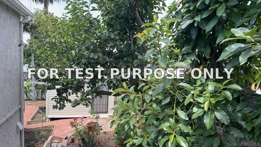 Demo/Test Data 1568 Burton St, San Diego, Ca 92111