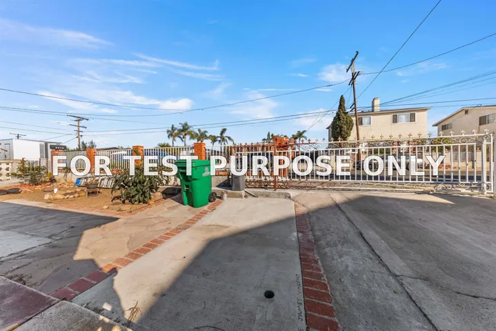 Demo/Test Data 1568 Burton St, San Diego, Ca 92111