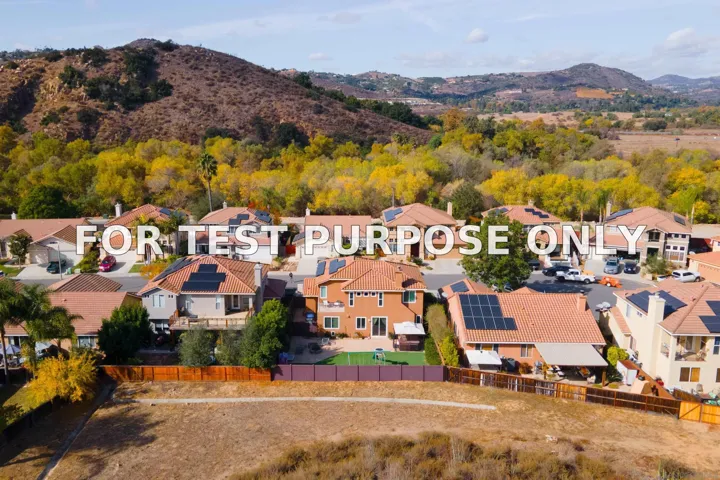 Demo/Test Data 5139 Riverview Ct, Fallbrook, Ca 92028