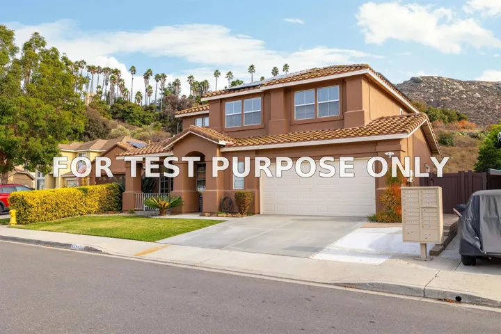 Demo/Test Data 5139 Riverview Ct, Fallbrook, Ca 92028