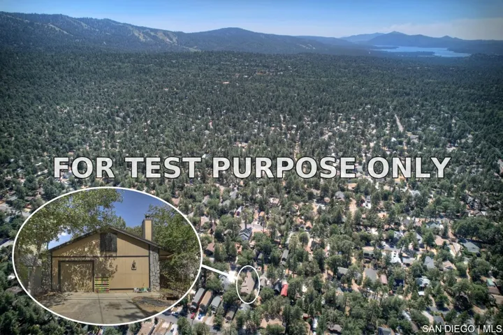 Demo/Test Data 667 Holmes Ln, Sugarloaf, Ca 92386