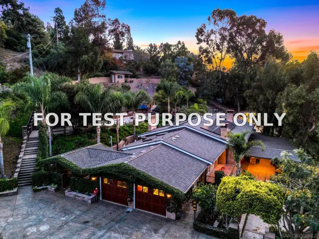 Demo/Test Data 3919 Grevillea Way, Bonita, Ca 91902