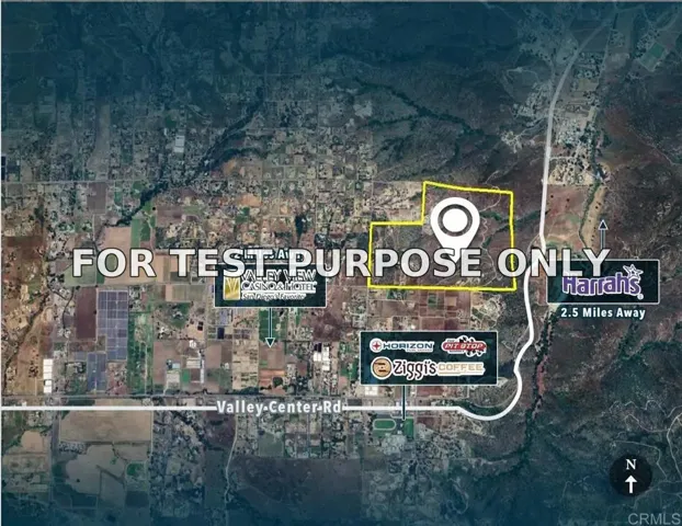Demo/Test Data 16556 Vesper, Valley Center, Ca 92082
