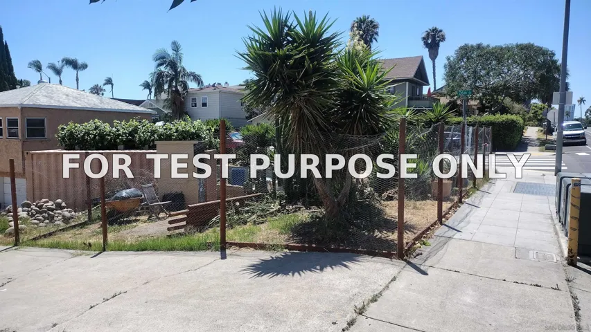 Demo/Test Data 1135 – 41 26th Street, San Diego, Ca 92102