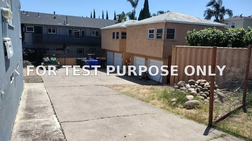 Demo/Test Data 1135 – 41 26th Street, San Diego, Ca 92102