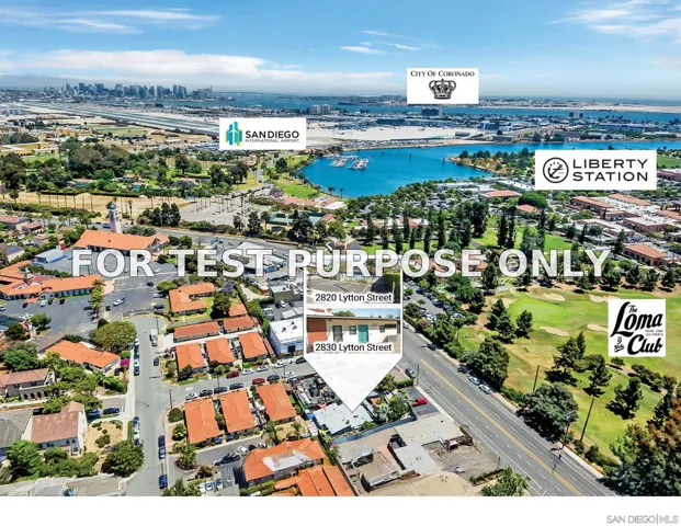 Demo/Test Data 2820-30 Lytton St, San Diego, Ca 92110